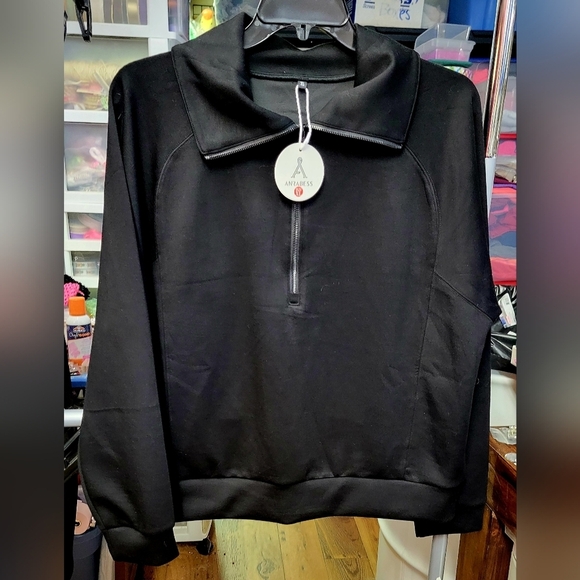 Athleta Jackets & Blazers - Anrabess XL Black Pull Over Jacket